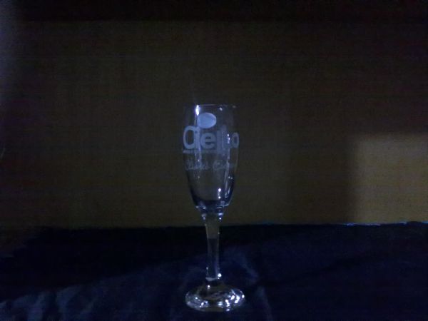 Taça champagne cristal personalizada